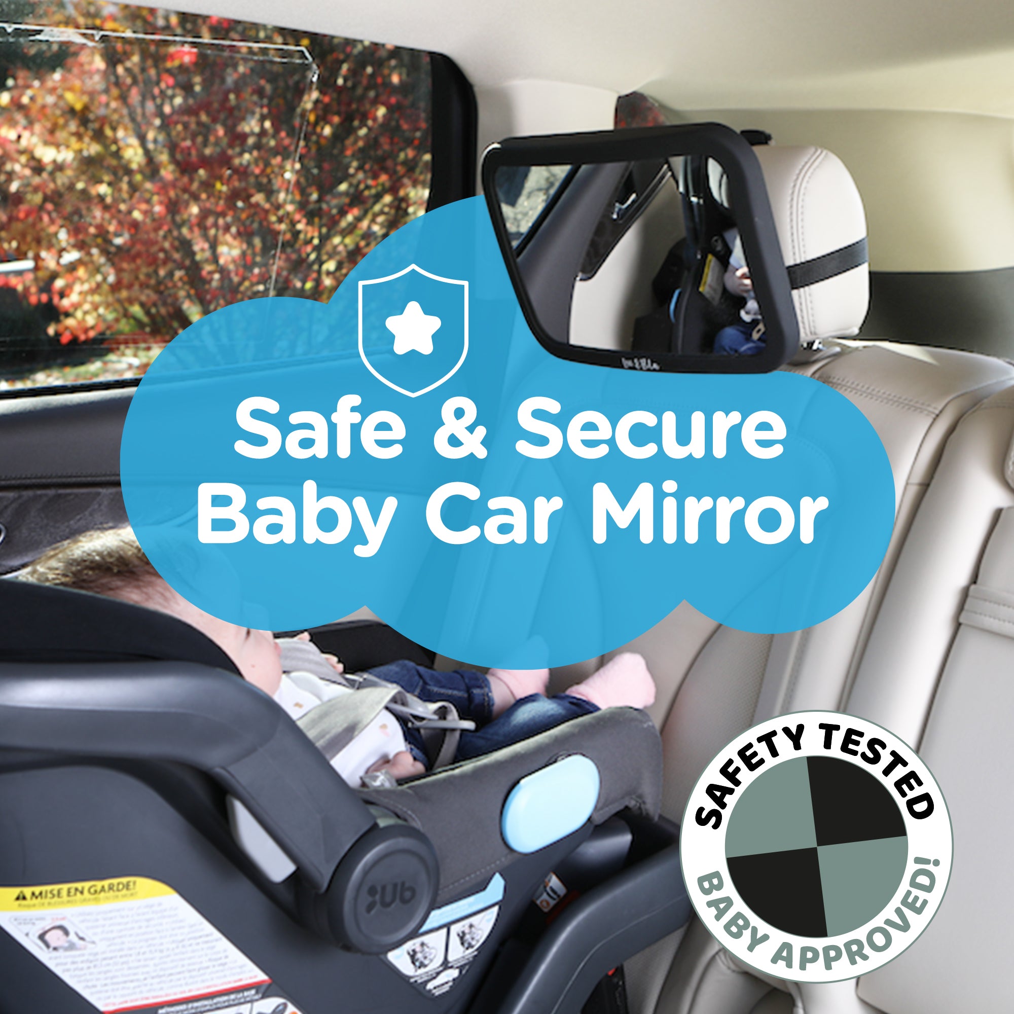 Baby car mirror rear 2024 facing